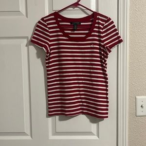 Vintage womens Ralph Lauren striped t shirt